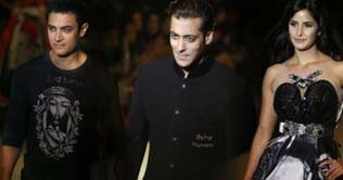 Bollywood stars walk ramp for charity in Mumbai